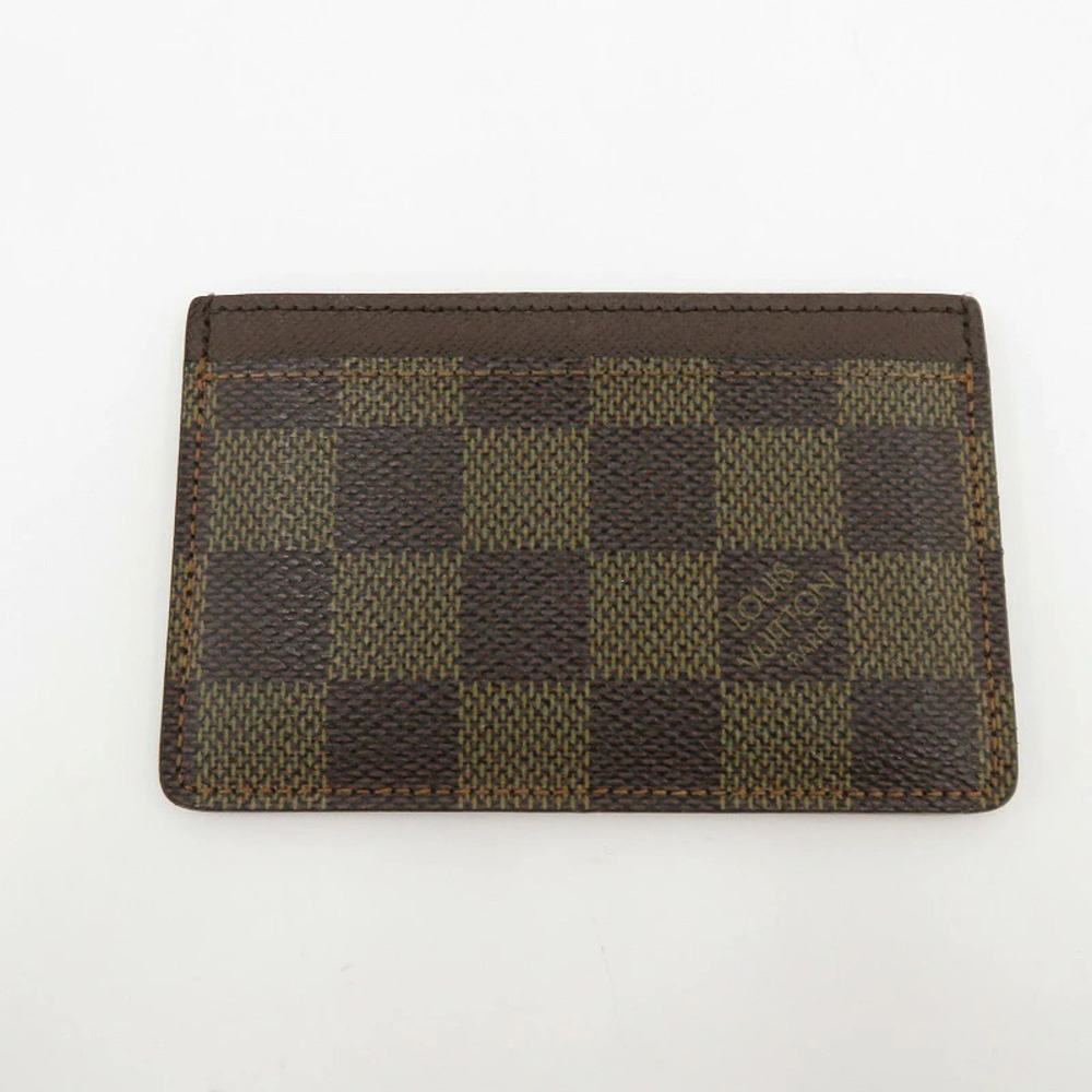 LOUIS VUITTON Porte Cartes Card Case Wallet Brown